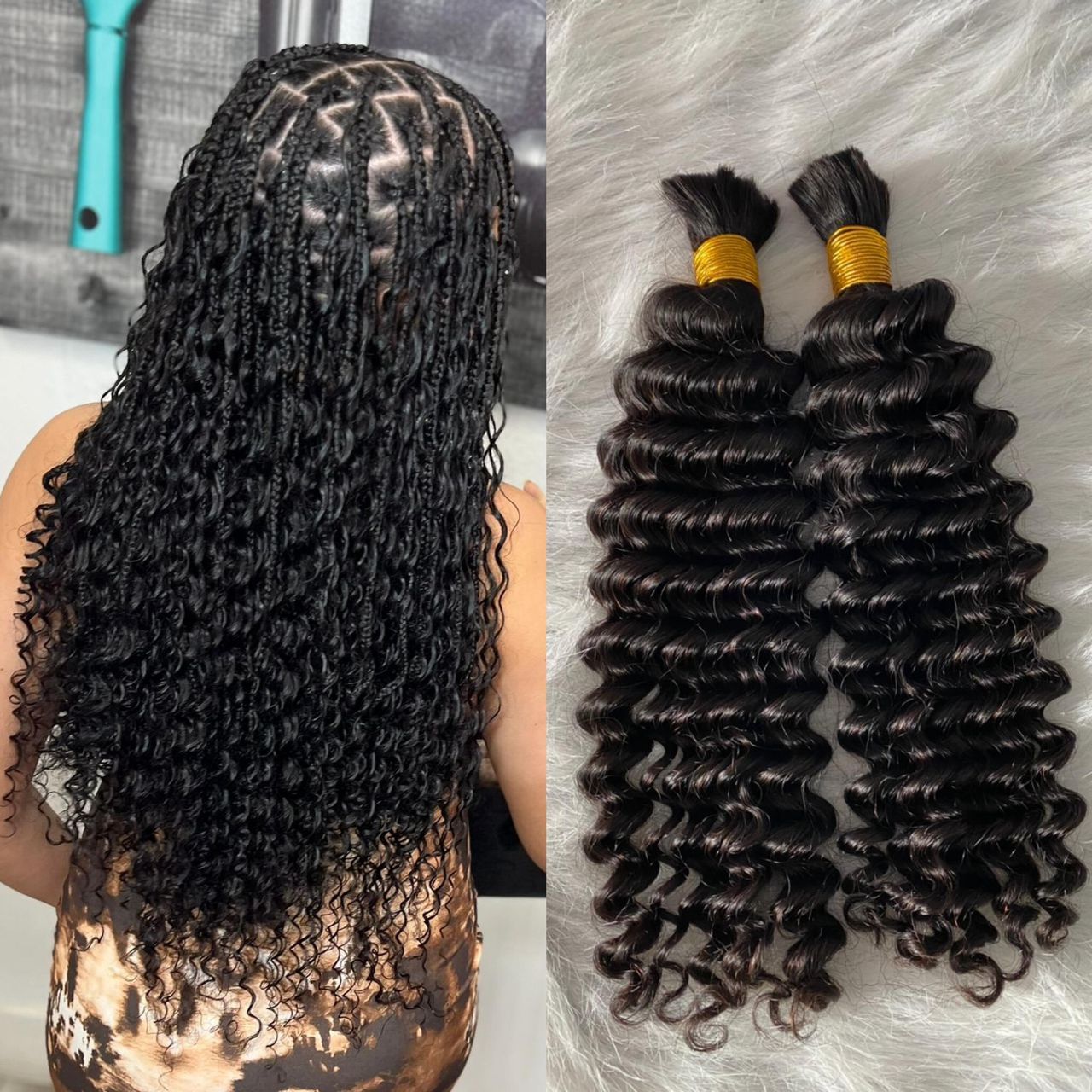 DEEP WAVE/ 100 Grams (HUMAN BULK BRAIDING HAIRl